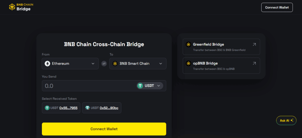 1. Binance Bridge (Official)