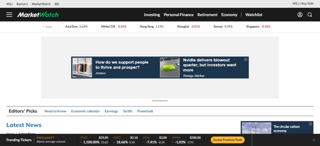 MarketWatch Press Releases