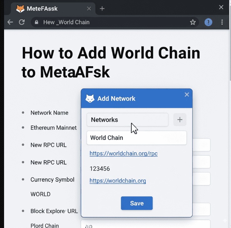 How to Add World Chain to MetaMask Easily in Minutes