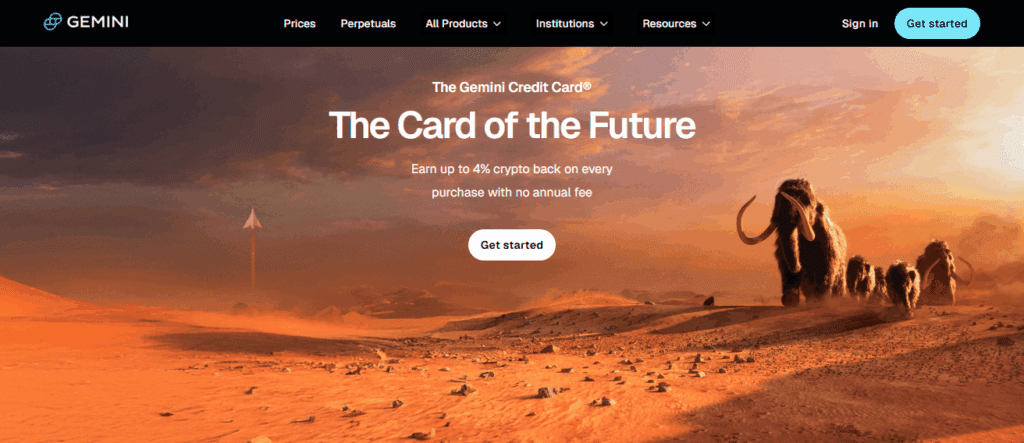 Gemini Crypto Card