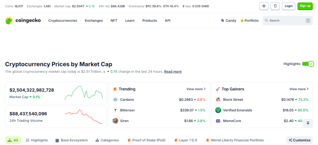 CoinGecko