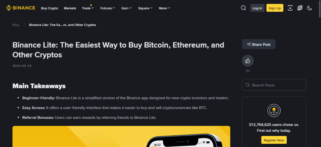 Binance (Lite Mode)