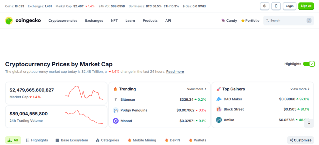 CoinGecko