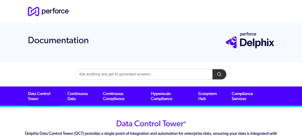 Delphix Dynamic Data Platform