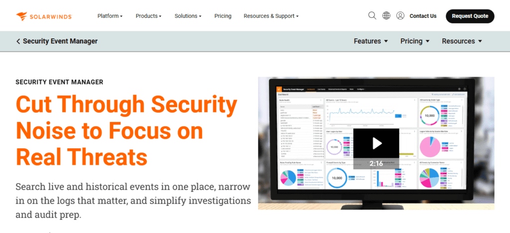 SolarWinds Security Event Manager