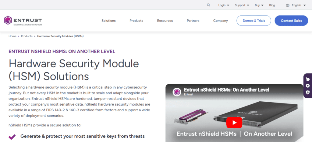 Entrust nShield HSM 