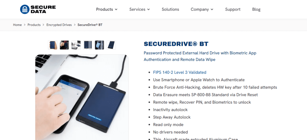 5. SecureDrive BT External Drive