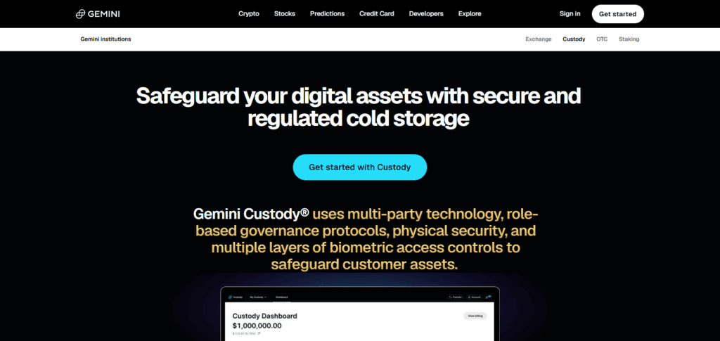Gemini Custody API
