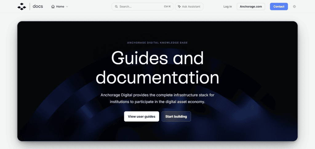 Anchorage Digital API