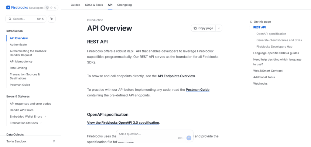 Fireblocks API